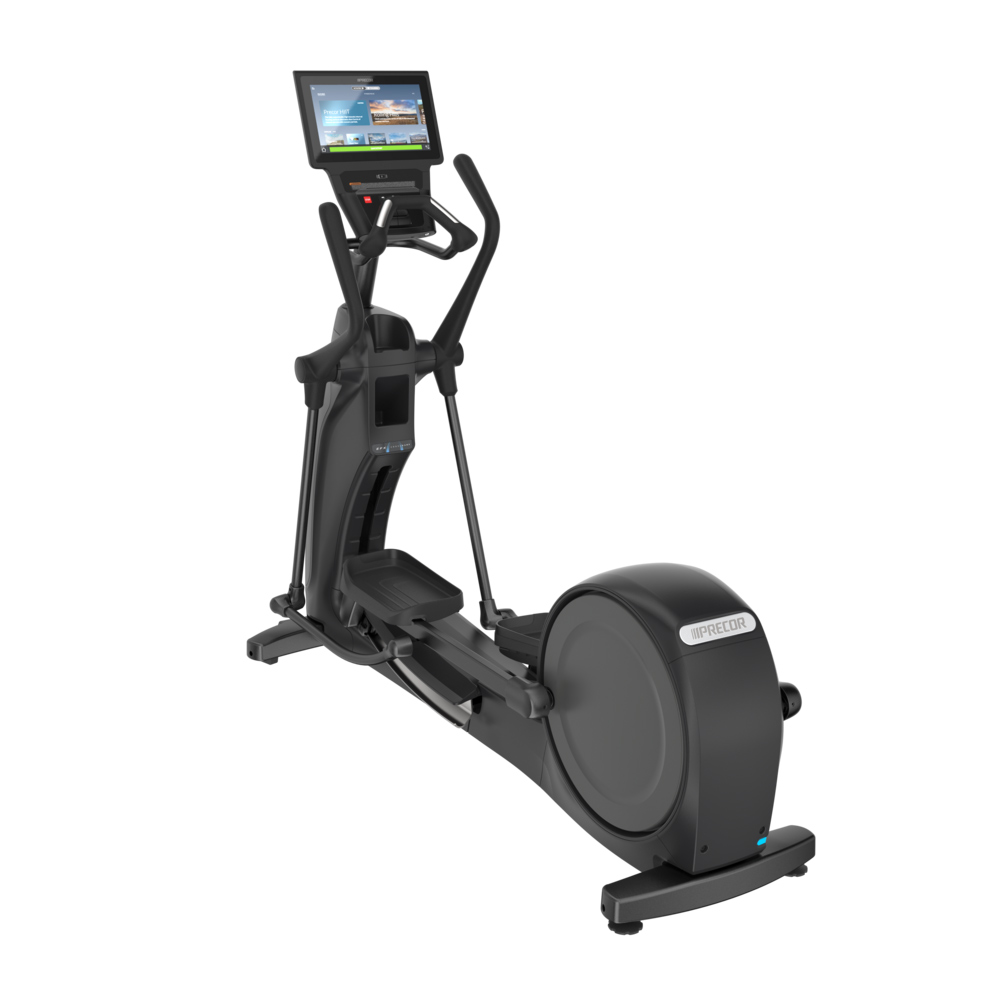 Precor EFX 885 elliptical left angle view