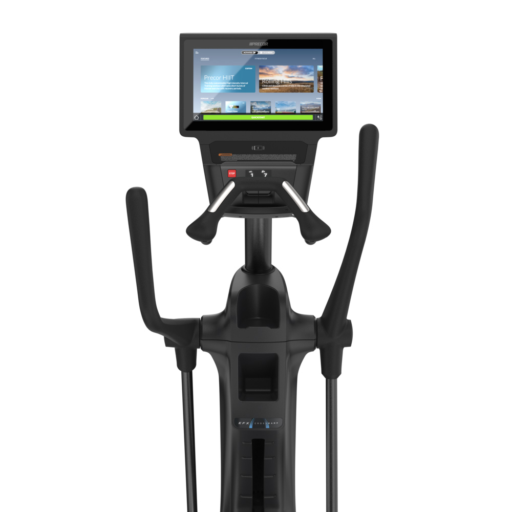 Precor EFX 885 elliptical P84 console view