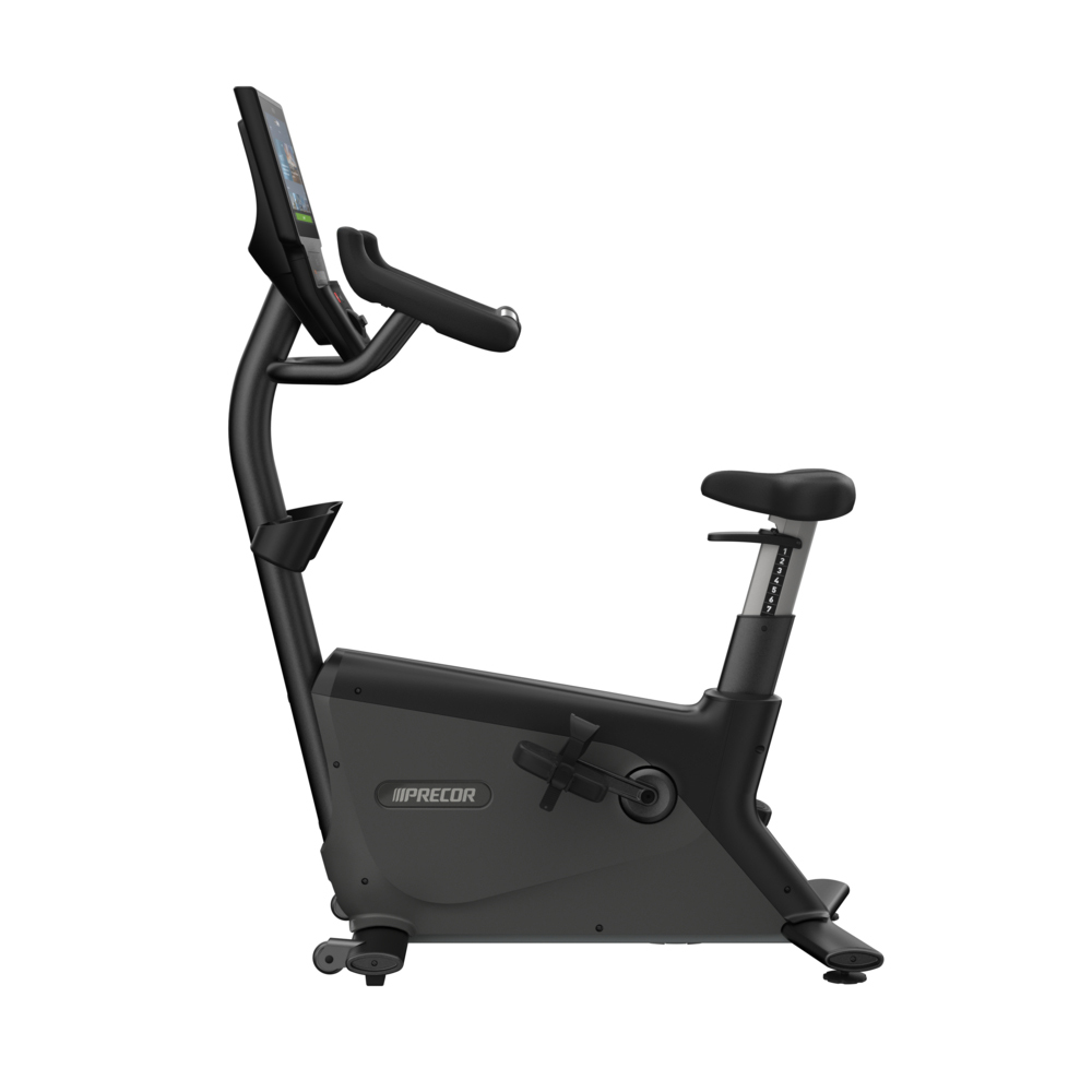 Precor UBK 885 Upright Bike left side view