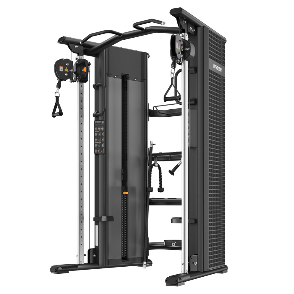 Precor Resolute dual adjustable pulley front angle view