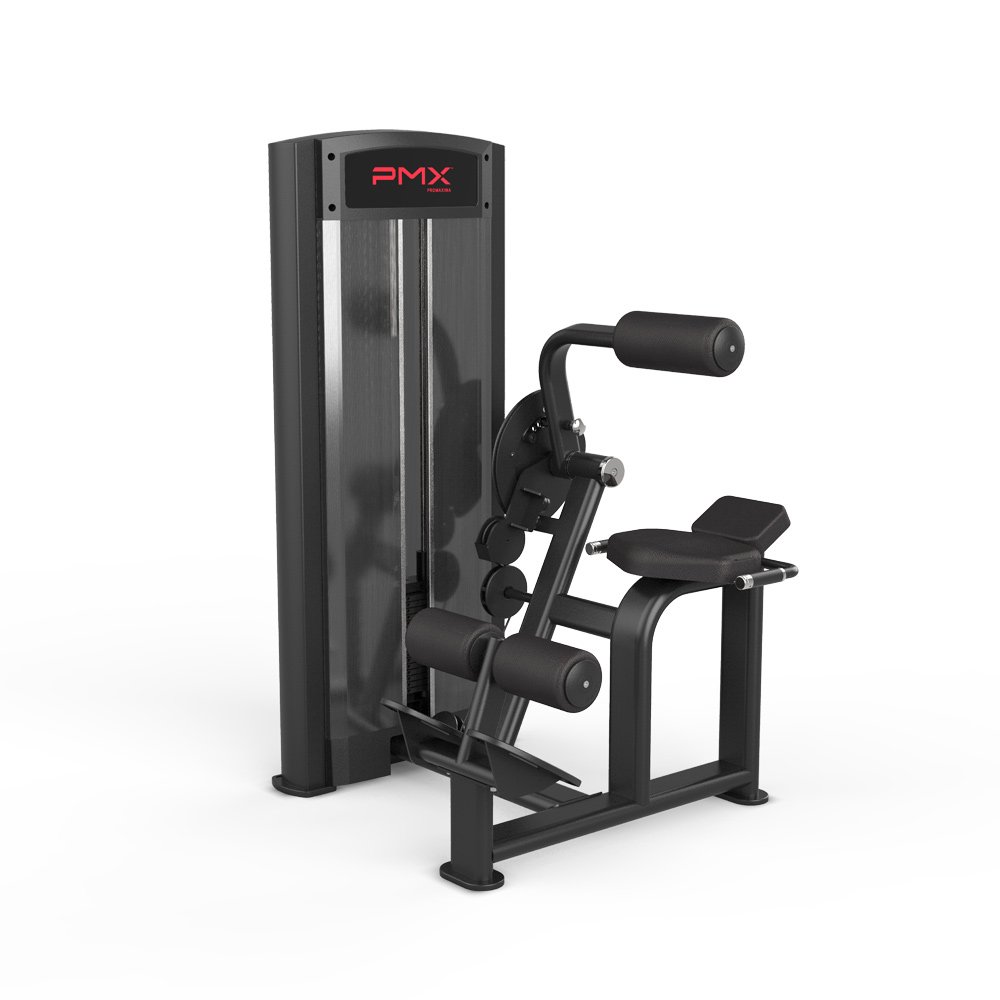 PMX Promaxima Essential Ab and Back Extension strength machine front angle view