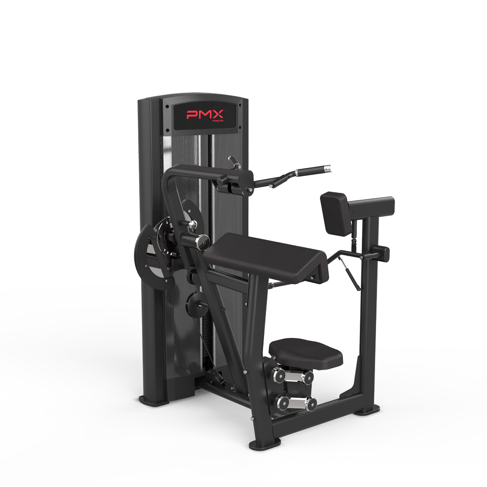 PMX Promaxima Essential Biceps and Triceps strength machine front angle view