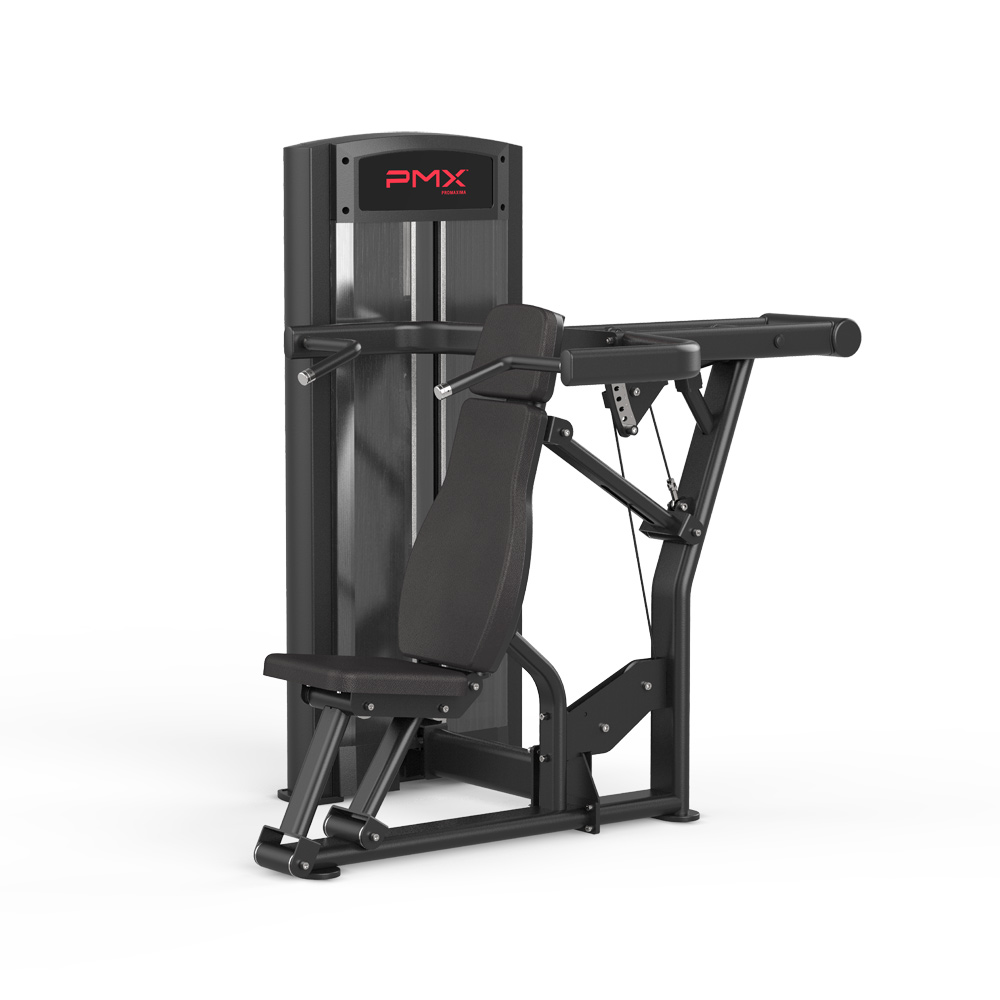 PMX Promaxima Essential Chest and Shoulder Press dual-function strength machine front angle view