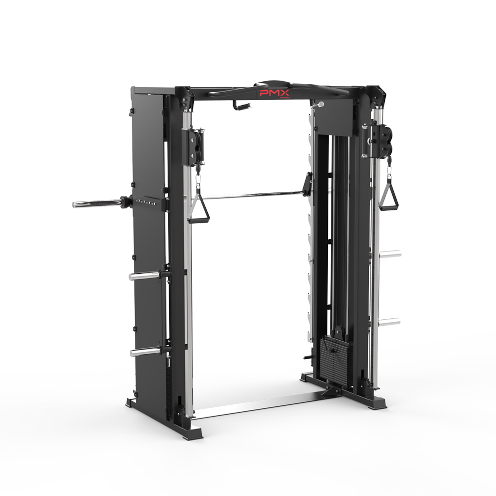 PMX Promaxima Essential Smith and Functional Trainer combo strength machine front angle view